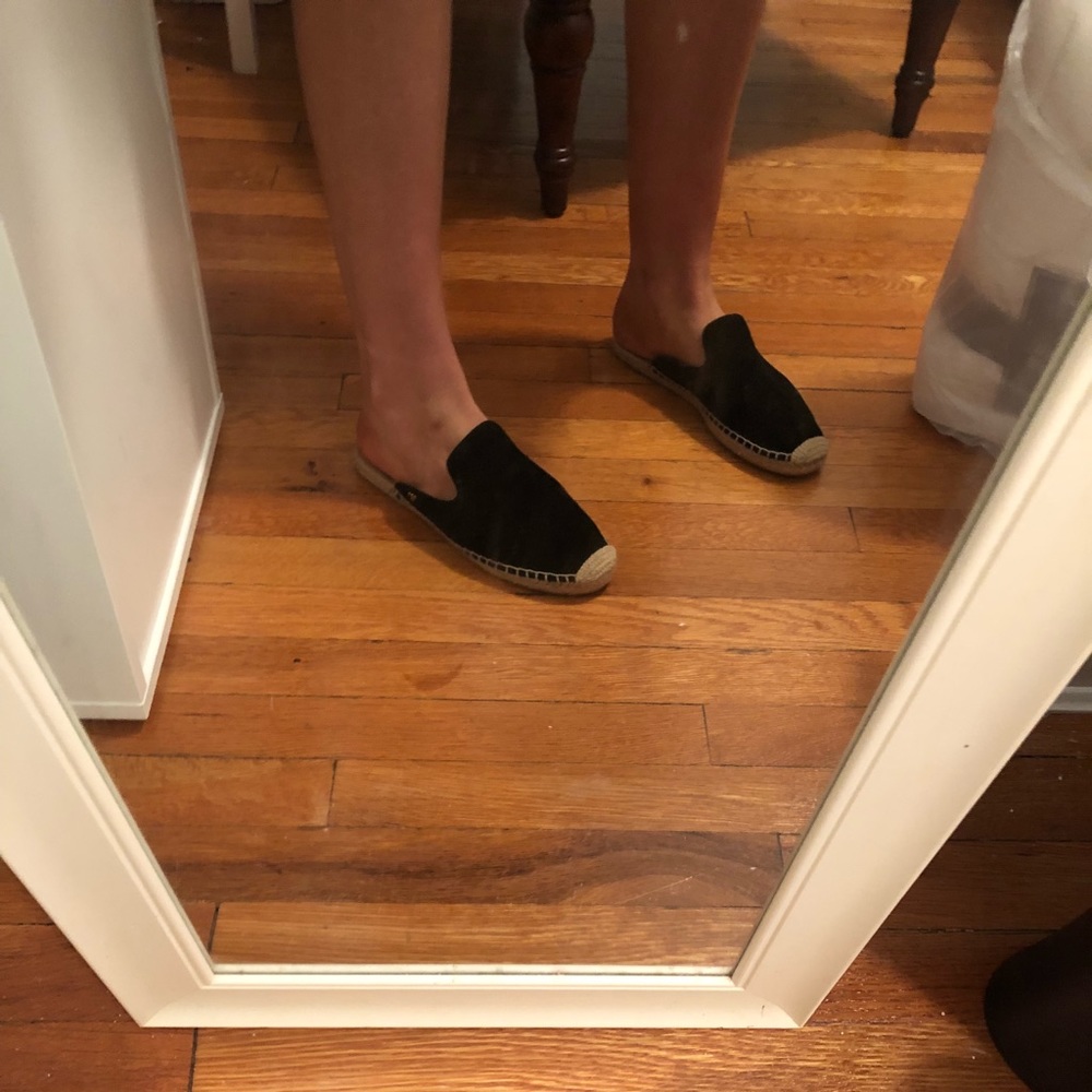 Suede Tory Burch mules